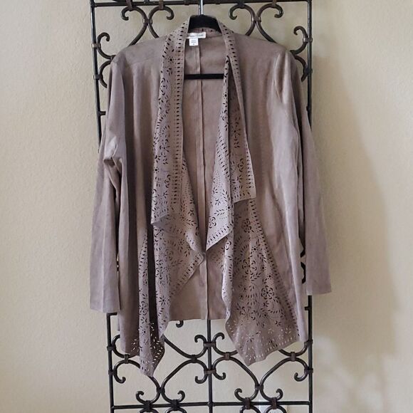 COLDWATER CREEK Open Front Jacket - Size Medium - Picture 1 of 6